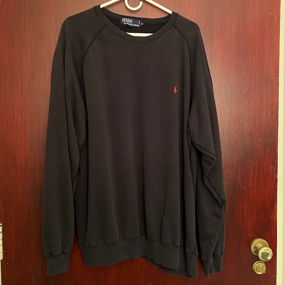 Polo Ralph Lauren men’s sweatshirt size XL black P519 - Picture 1 of 6
